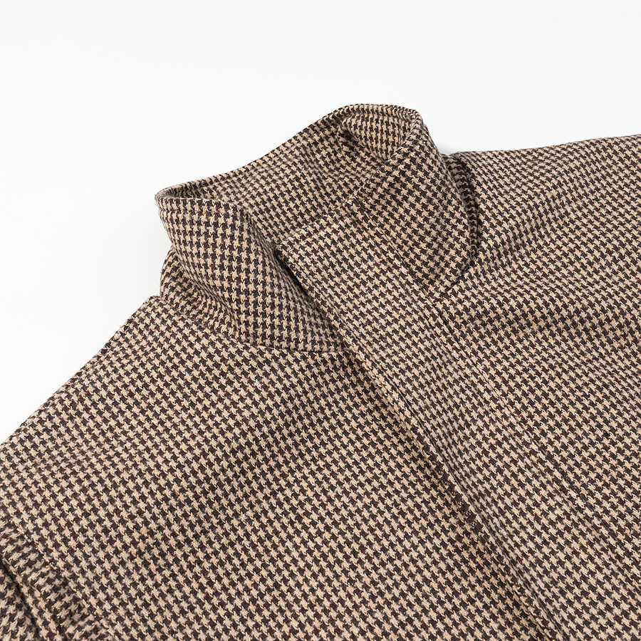 Veste à carreaux pour femme, manteau bomber tendance et décontracté KUN-00158