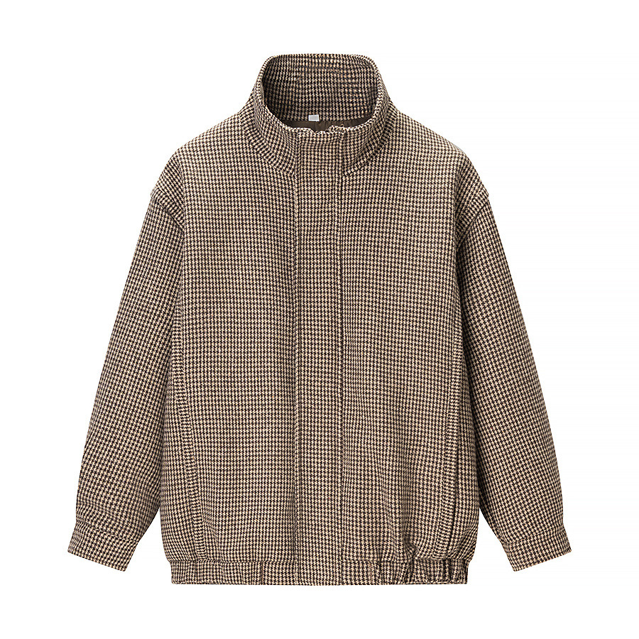 Veste à carreaux pour femme, manteau bomber tendance et décontracté KUN-00158
