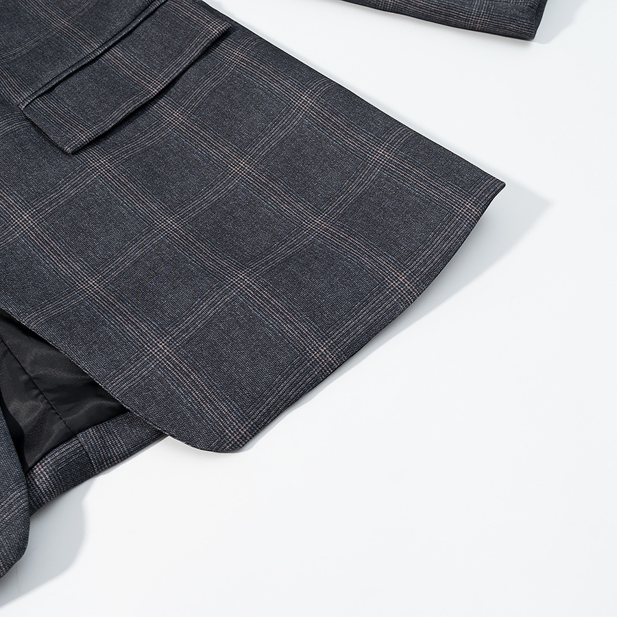 Women's Plaid Jacket - Stylish Casual Classic KUN-00154