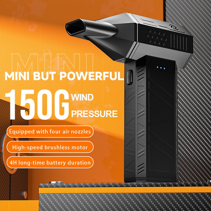 Mini Portable Air Duster & Blower - Cordless Electric Fan