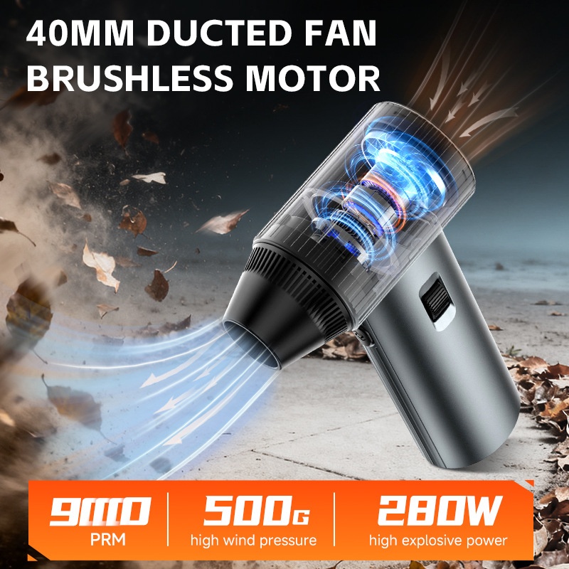 Compact Portable Turbo Fan & Air Blower - Cordless & Powerful
