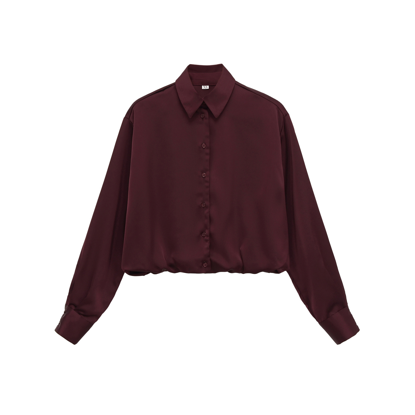 Satin Blouse Balloon Sleeve - European Style KUN-00017