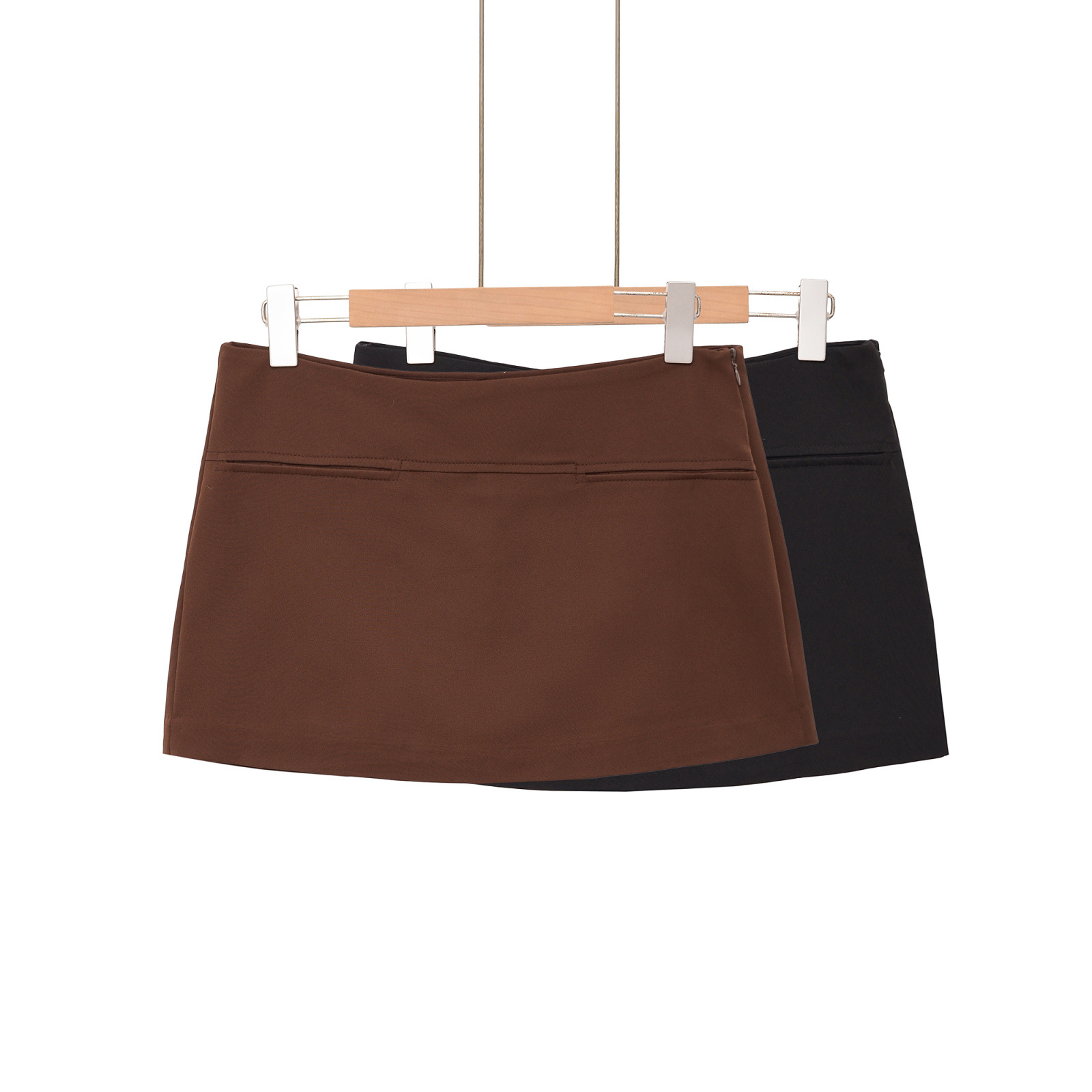 Women's Leopard Print Brown Skirt - Versatile Midi KUN-00011