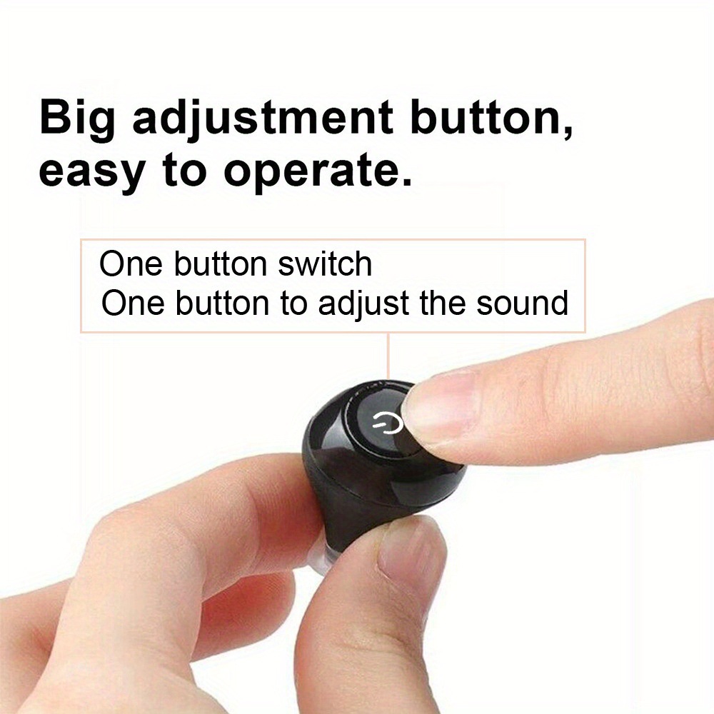 K-81 Black Rechargeable Hearing Aid Large Button Noise Reduction #26240012