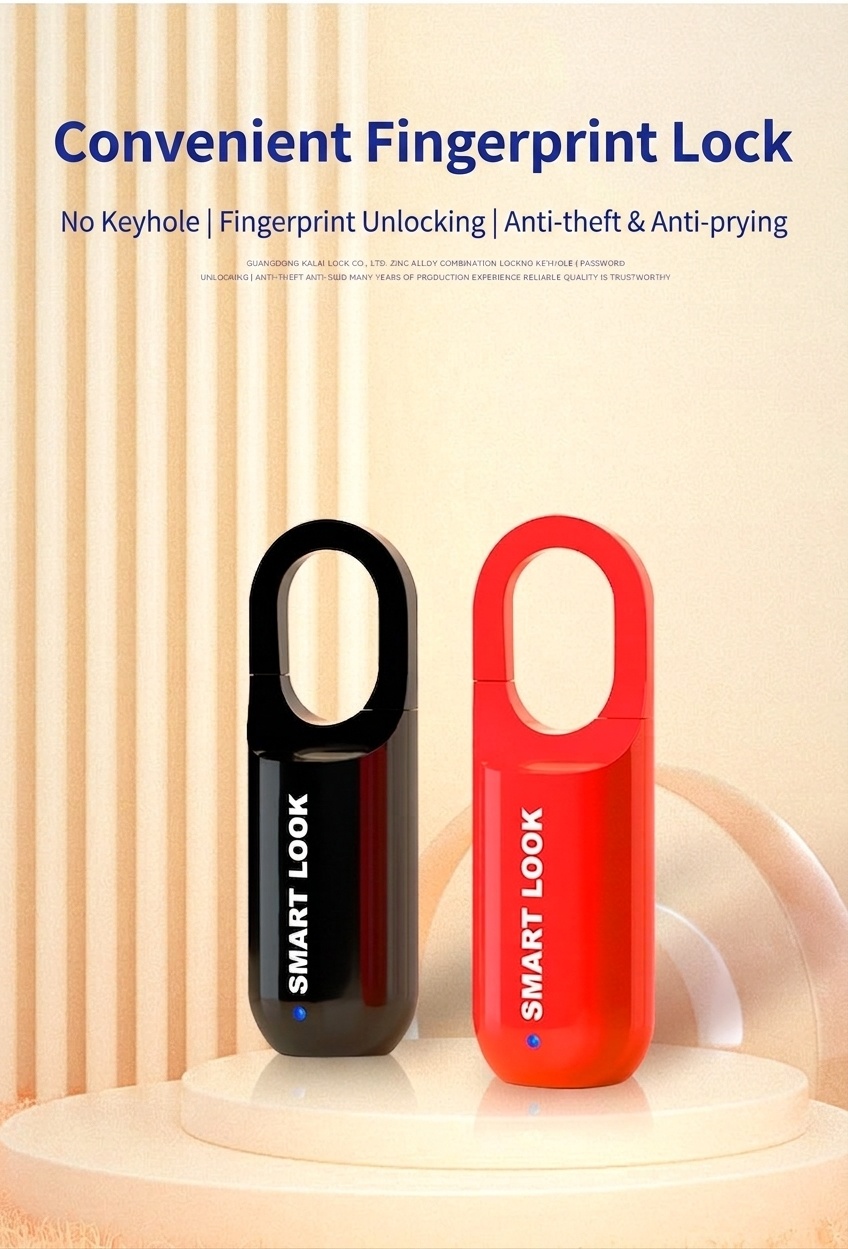 Smart Fingerprint Padlock, Biometric Keyless Entry, 0.3s Fast Unlock, USB Rechargeable Security Lock for Gym Locker, Backpack, Suitcase, Zinc Alloy