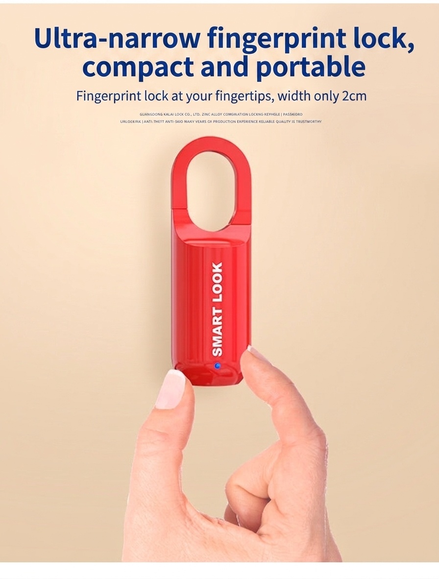 Smart Fingerprint Padlock, Biometric Keyless Entry, 0.3s Fast Unlock, USB Rechargeable Security Lock for Gym Locker, Backpack, Suitcase, Zinc Alloy