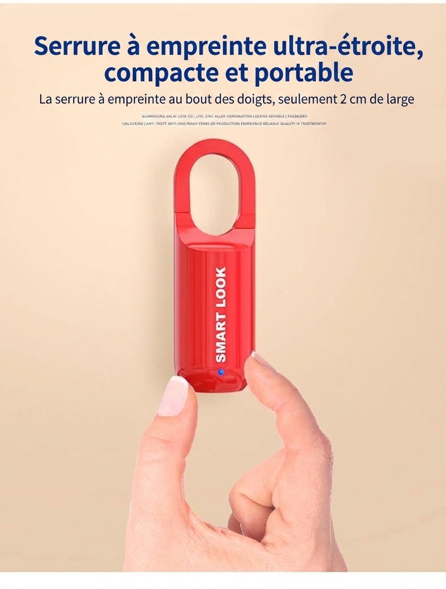 Cadenas intelligent à empreinte digitale, entrée biométrique sans clé, déverrouillage ultra-rapide en 0,3 s, cadenas de sécurité rechargeable par USB pour casier de salle de sport, sac à dos, valise, alliage de zinc