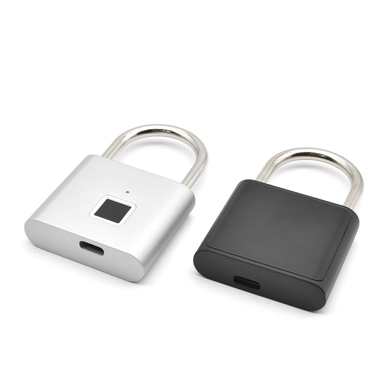 IP55 Waterproof Smart Fingerprint Padlock, 0.5s Quick Unlock Biometric Lock, 180-Day Battery Life, Heavy Duty Zinc Alloy & Stainless Steel for Gate, Bike, Outdoor