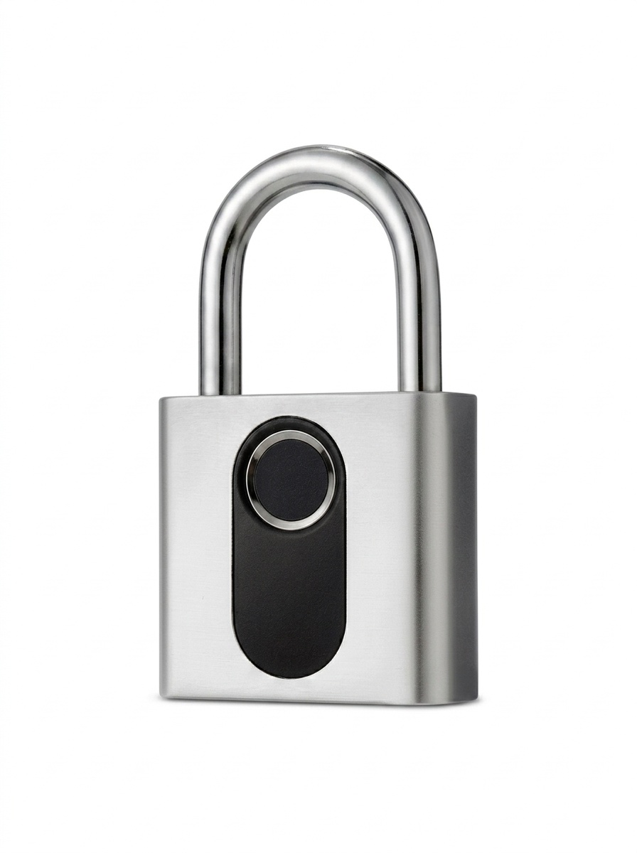 Bluetooth Smart Fingerprint Padlock with App Control, Keyless Entry Security Lock, 180-Day Standby, Shareable Access for Gym, Cabinet, Luggage