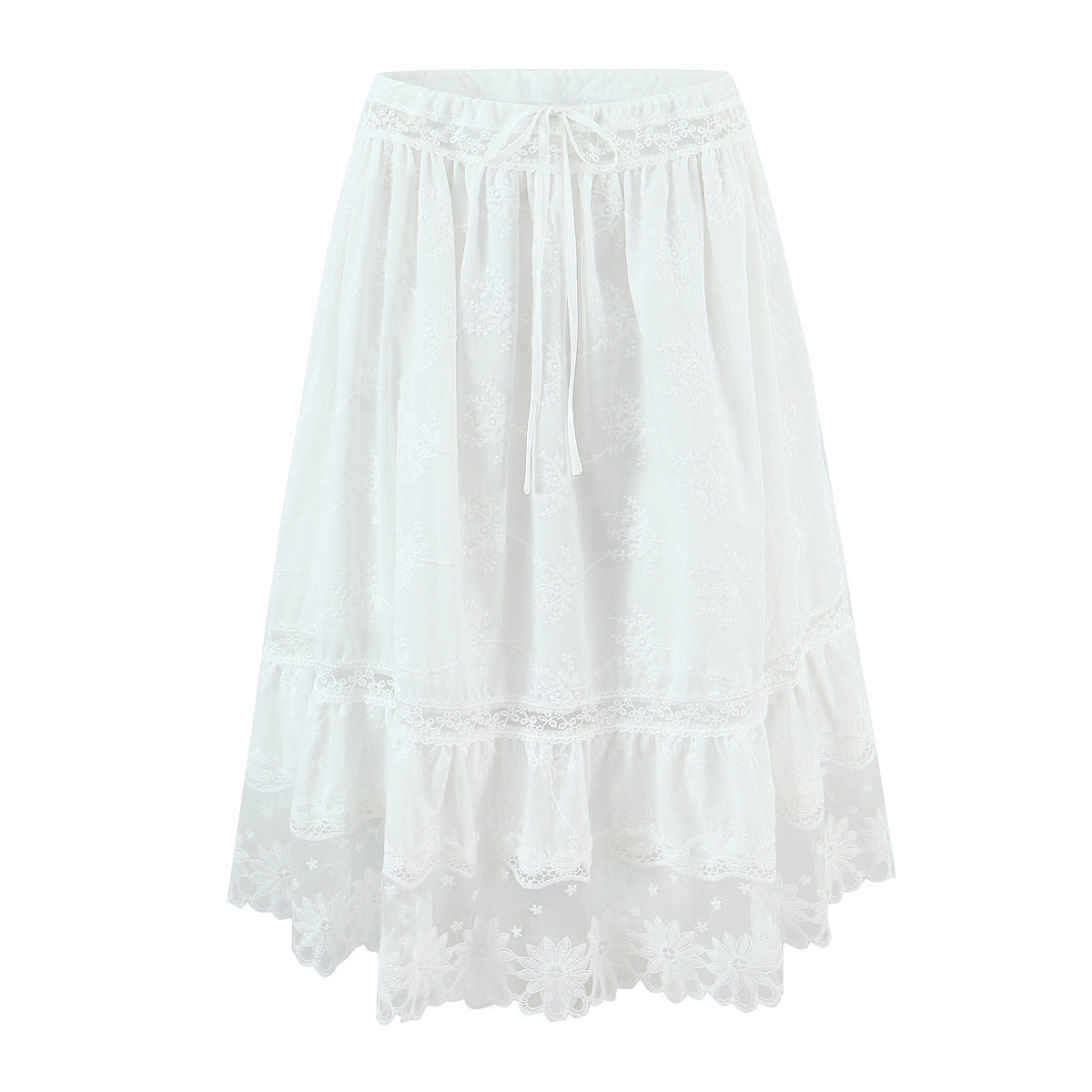 Completo canotta in pizzo - Chic stile francese KUN-00093