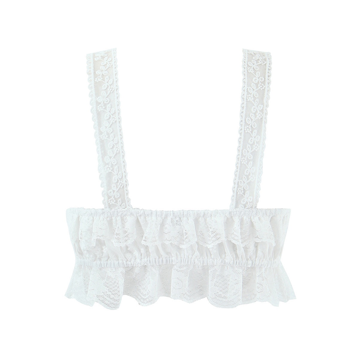 Completo canotta in pizzo - Chic stile francese KUN-00093