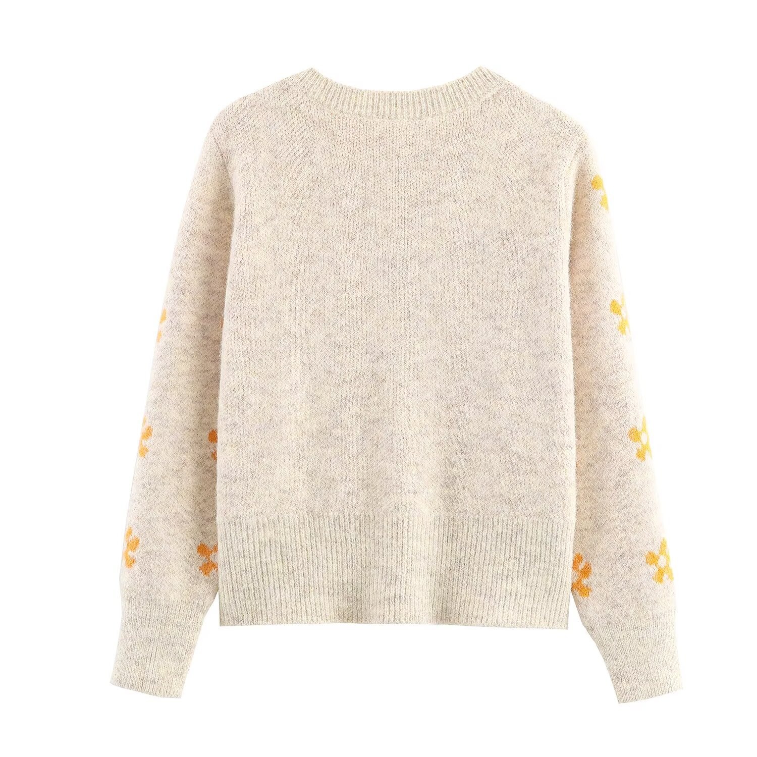 Completo in maglia da donna, modello jacquard, KUN-00121