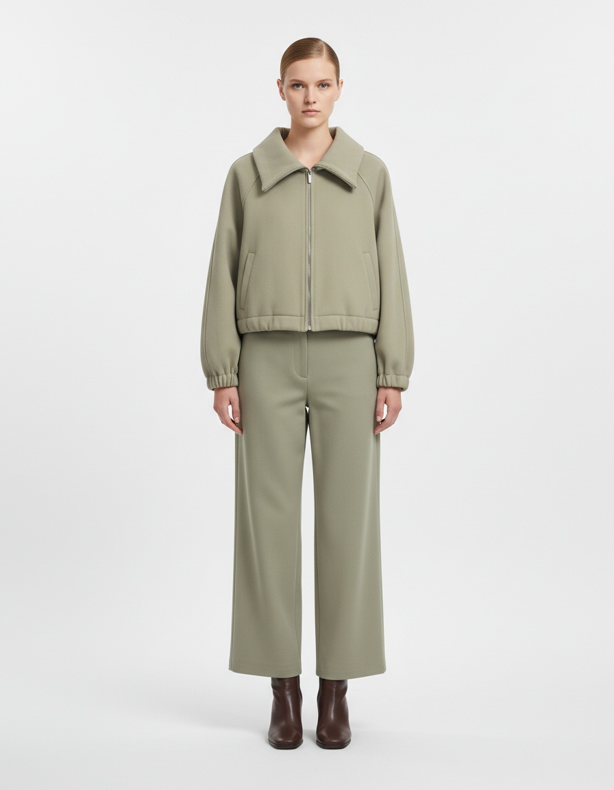 Completo felpa e pantaloni in maglia morbida - Stile europeo KUN-00013