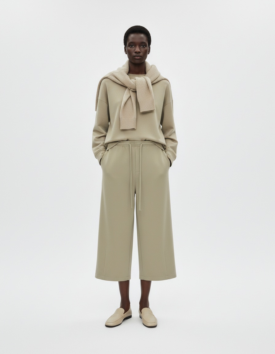 Completo felpa e pantaloni in maglia morbida - Stile europeo KUN-00013