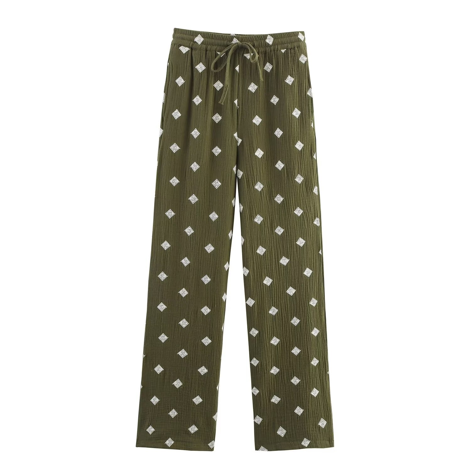 Completo camicia e pantaloni ricamati - Stile europeo KUN-00017