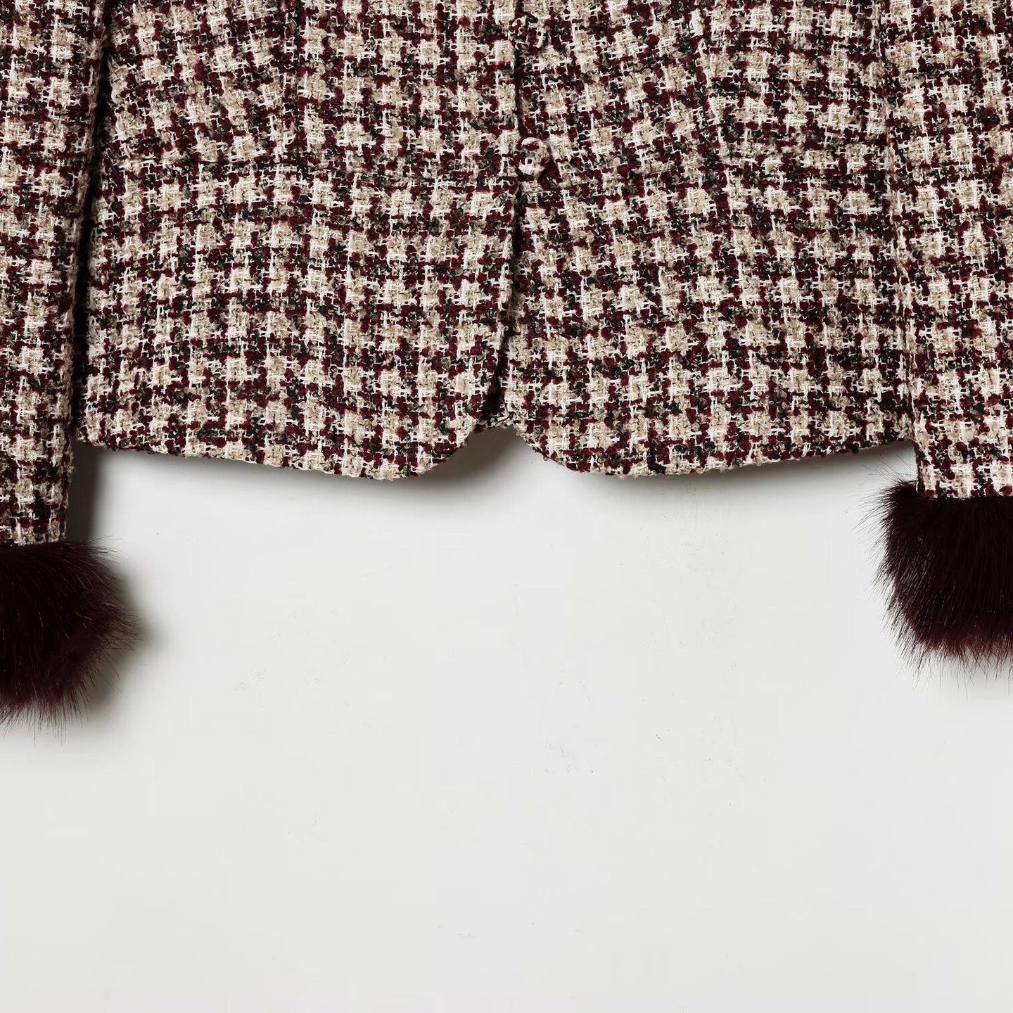 Blazer da donna con polsini in pelliccia sintetica - Stile europeo KUN-00010