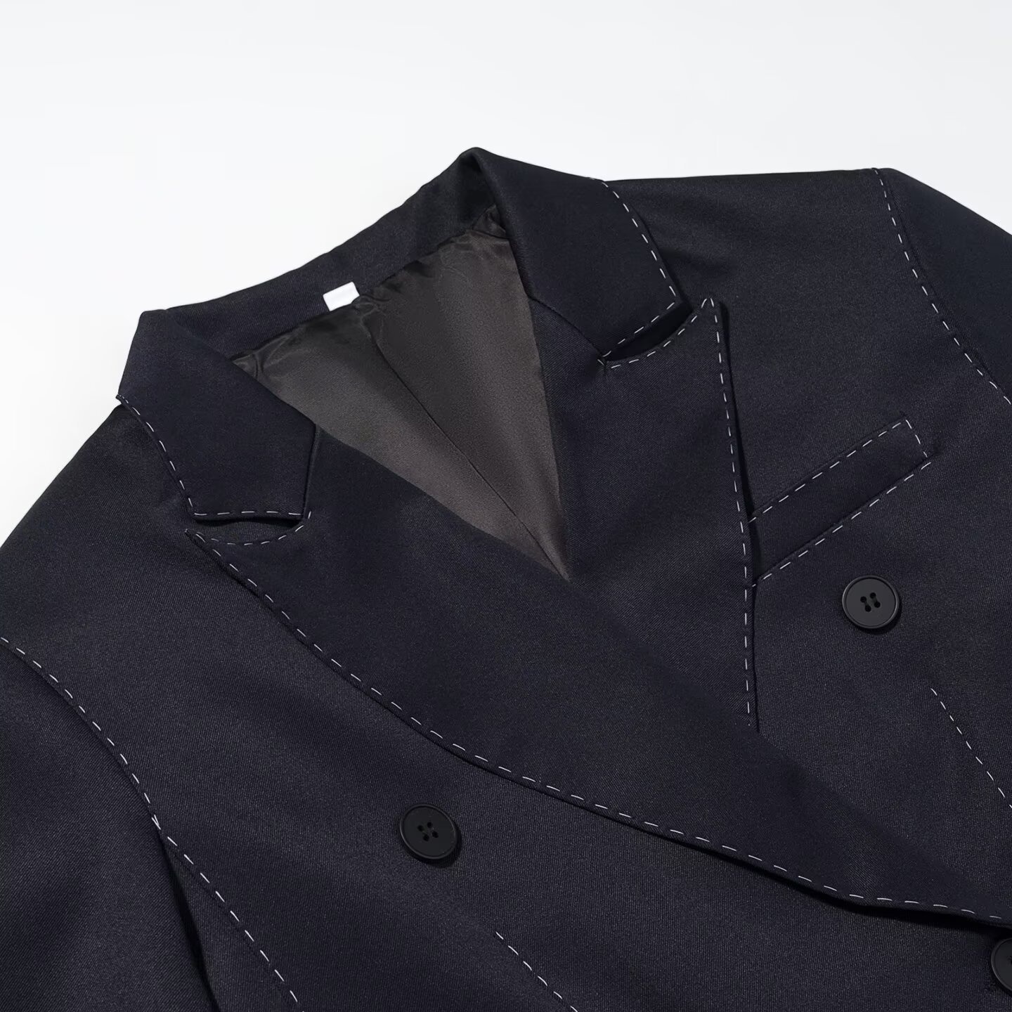 Blazer da donna a maniche lunghe, trapuntato, casual chic, completo KUN-00012