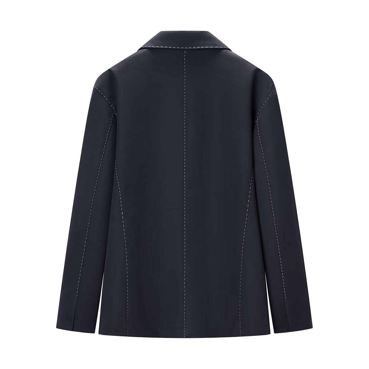 Blazer da donna a maniche lunghe, trapuntato, casual chic, completo KUN-00012