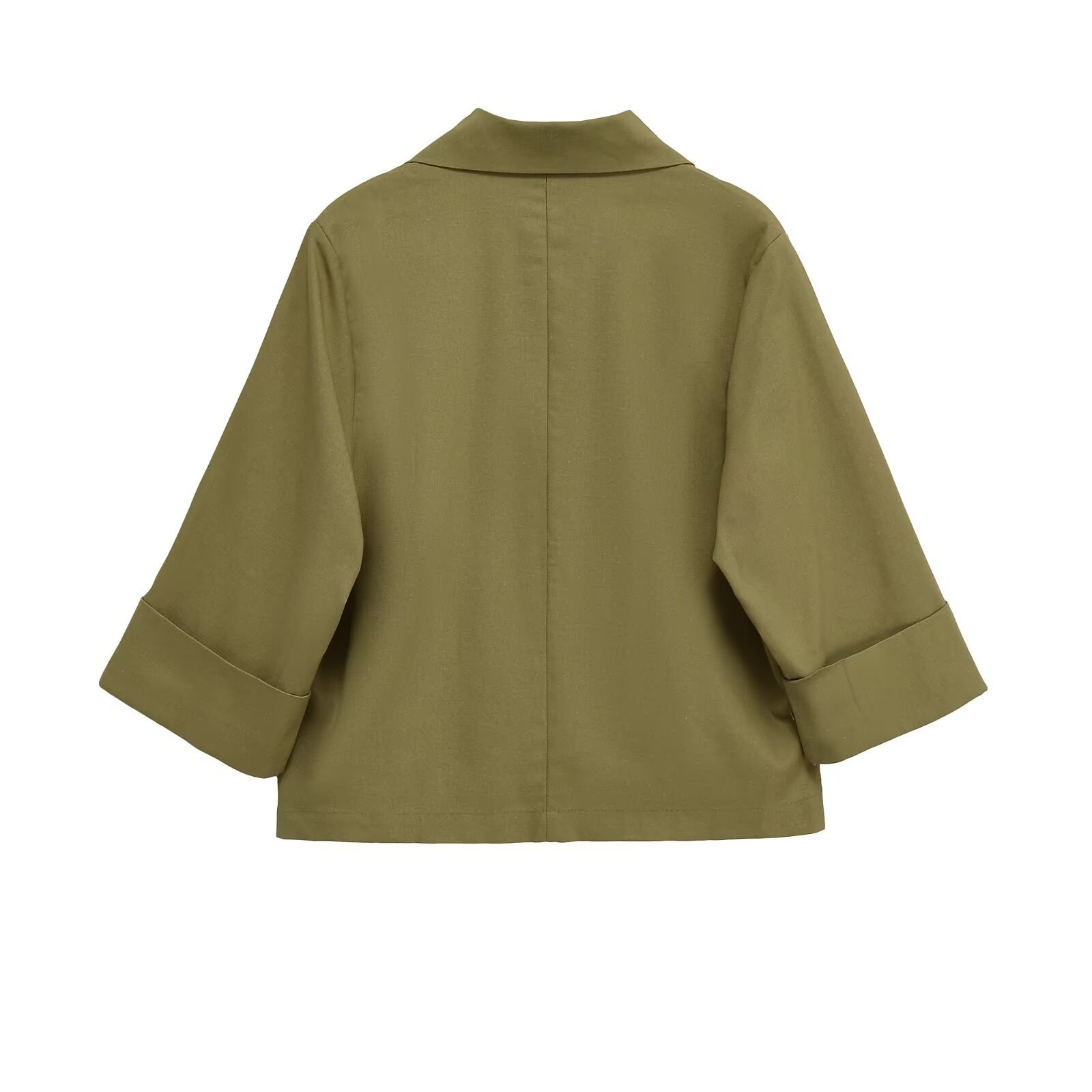 Blazer doppiopetto in misto lino - Giacca da donna in stile europeo KUN-00022