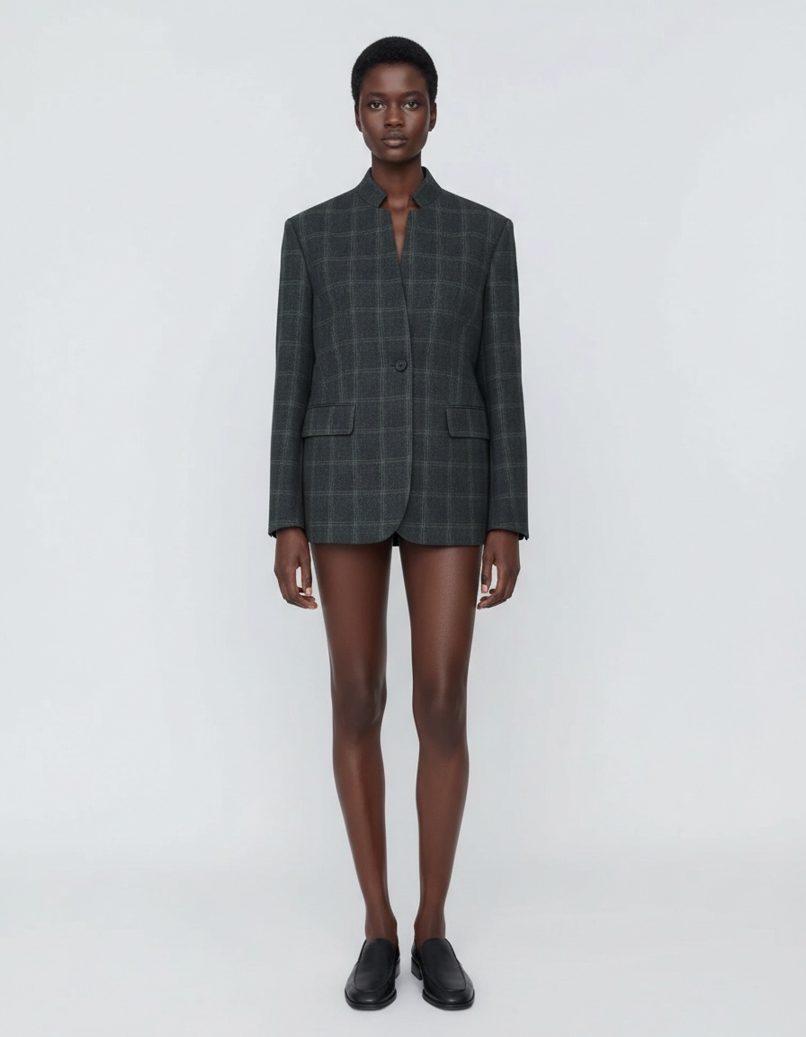 Blazer a quadri da donna - Elegante e casual KUN-00025