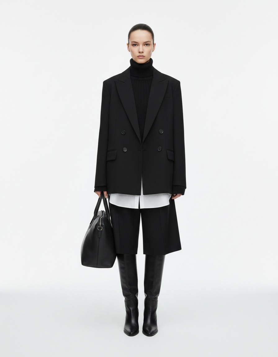 Blazer doppiopetto da donna - Vestibilità oversize di tendenza KUN-00032