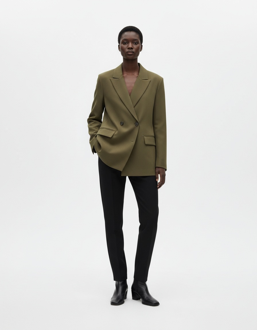 Blazer doppiopetto da donna - Vestibilità oversize di tendenza KUN-00032