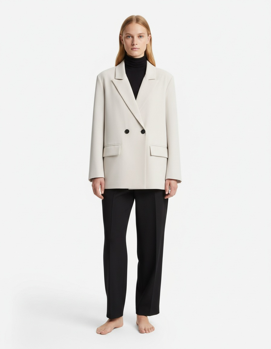 Blazer doppiopetto da donna - Vestibilità oversize di tendenza KUN-00032