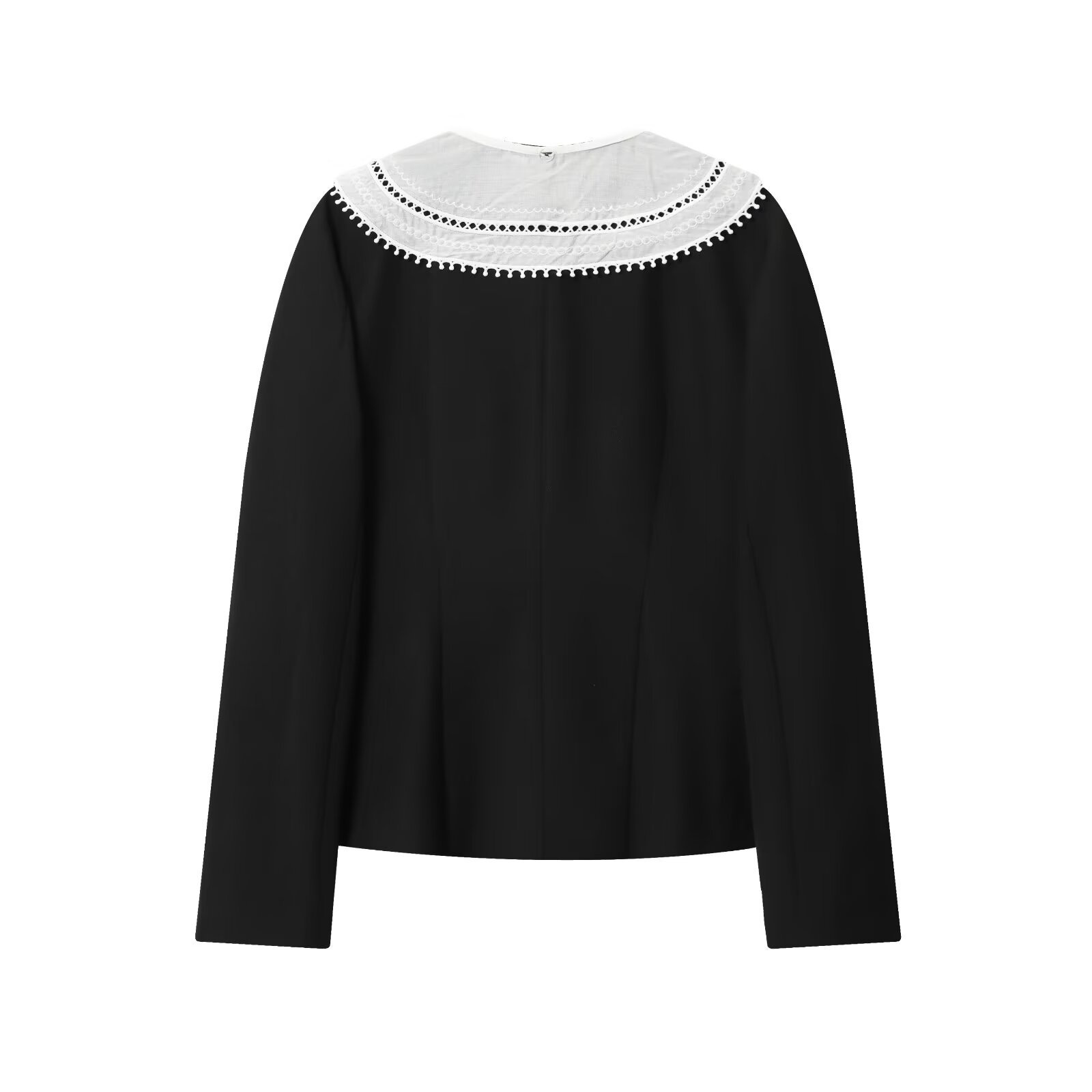 Blazer da donna con blocchi di colore e colletto removibile KUN-00034