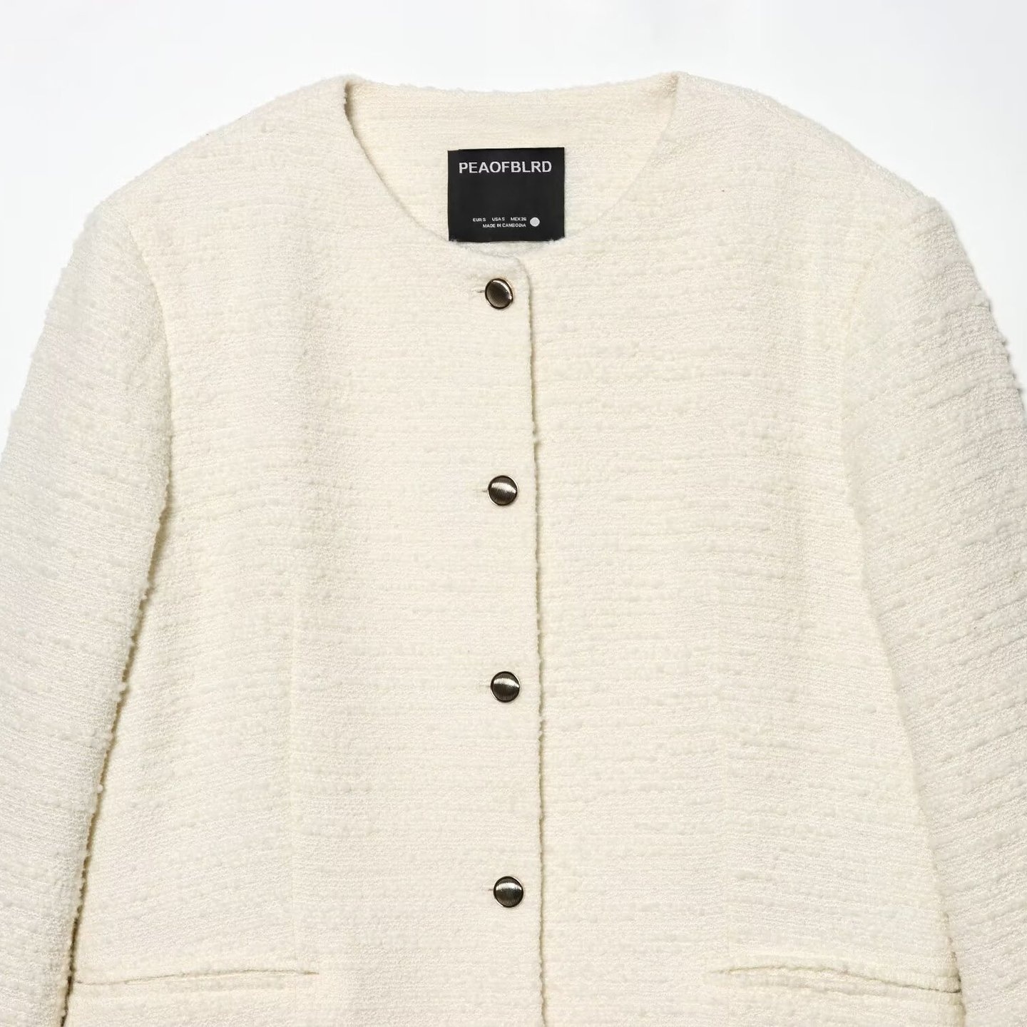 Blazer in tweed ispirato - Giacca da donna chic ed elegante KUN-00041