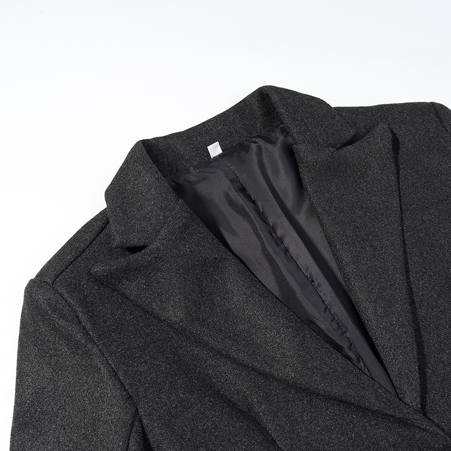 Cappotto in misto lana - Elegante capospalla di media lunghezza KUN-00002