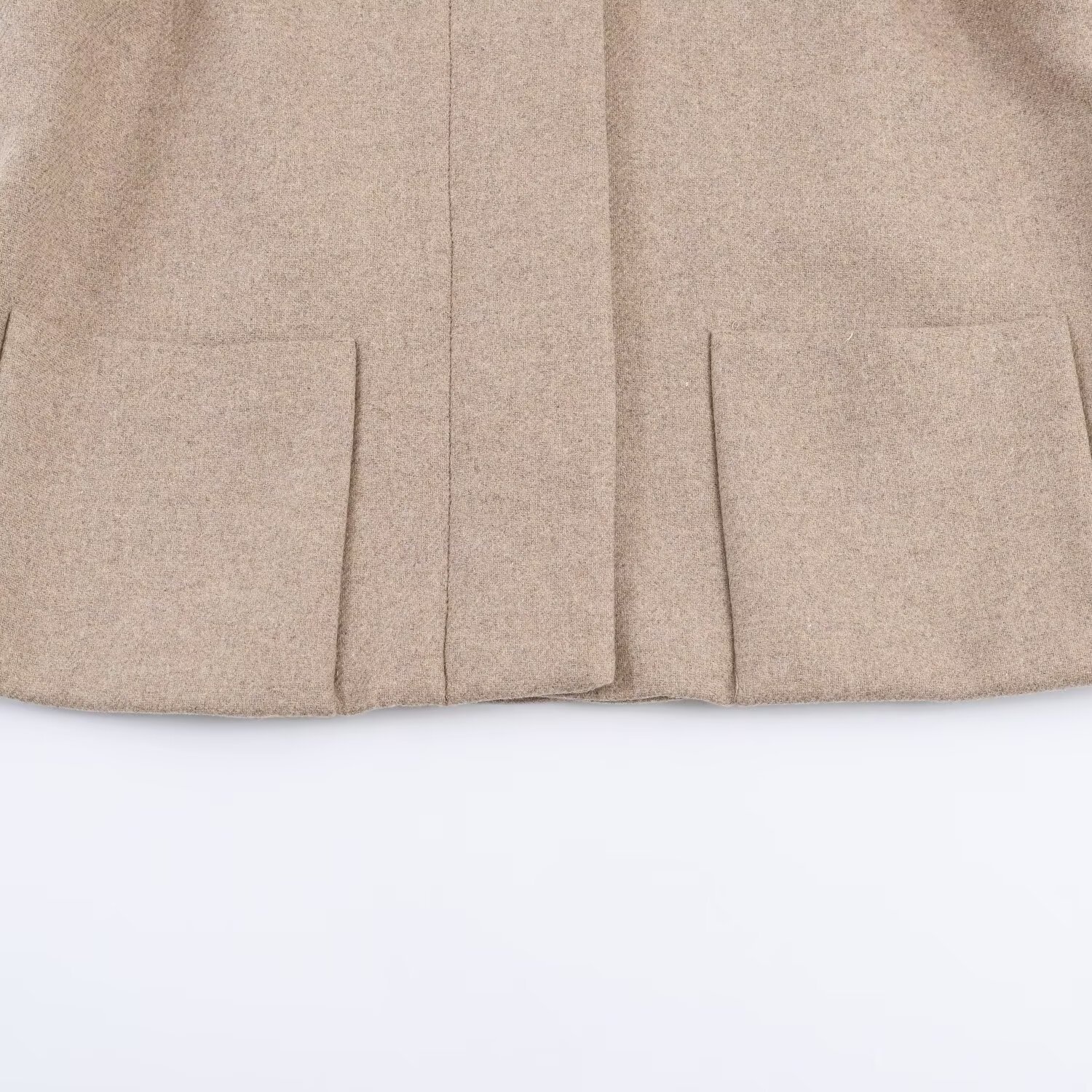 Cappotto corto a collo alto in misto cotone, capospalla alla moda KUN-00003