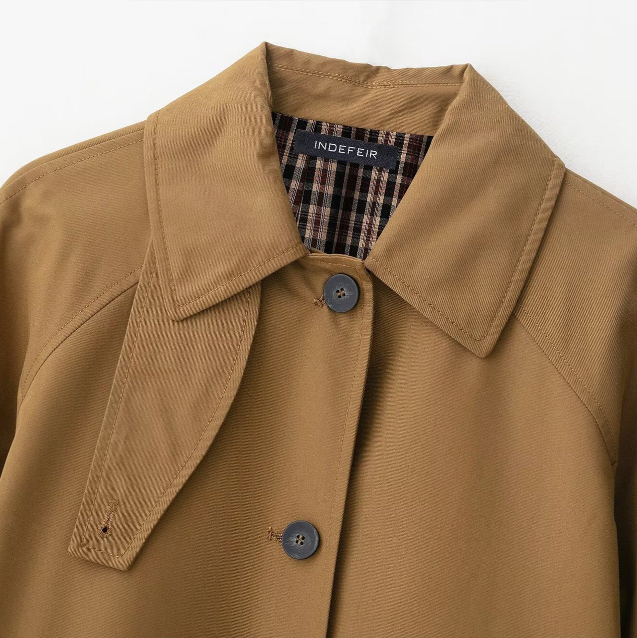 Trench da donna di media lunghezza, elegante e casual, capospalla KUN-00017