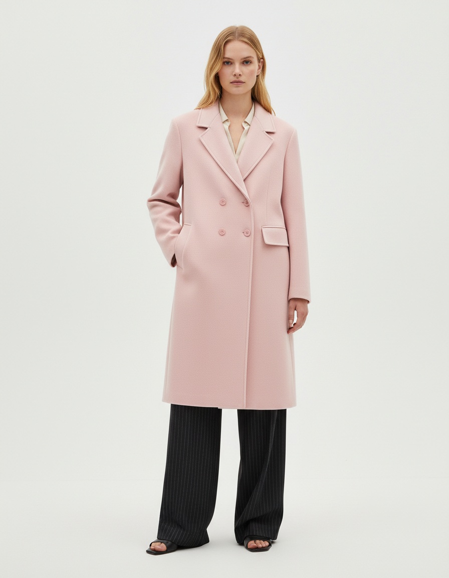 Cappotto in misto lana, capospalla casual e alla moda KUN-00021