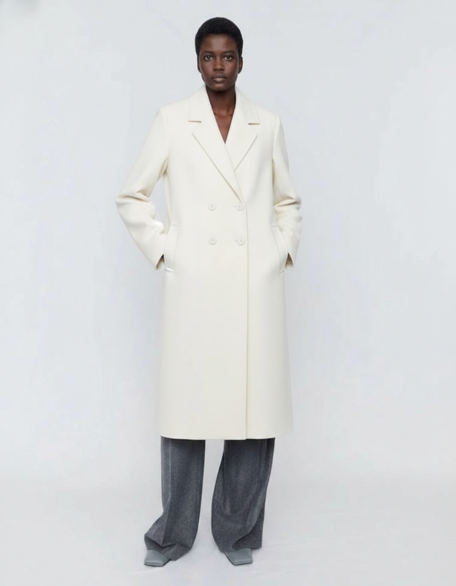 Cappotto in misto lana, capospalla casual e alla moda KUN-00021