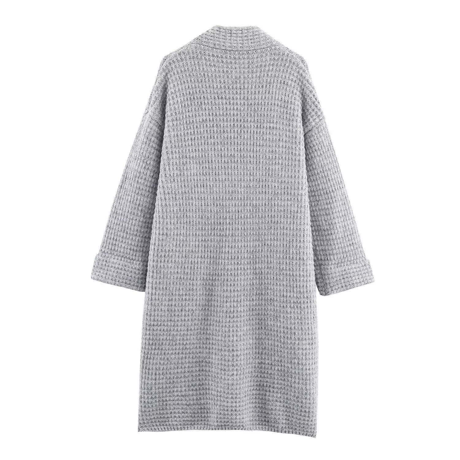 Cardigan lungo in maglia, casual chic KUN-00028