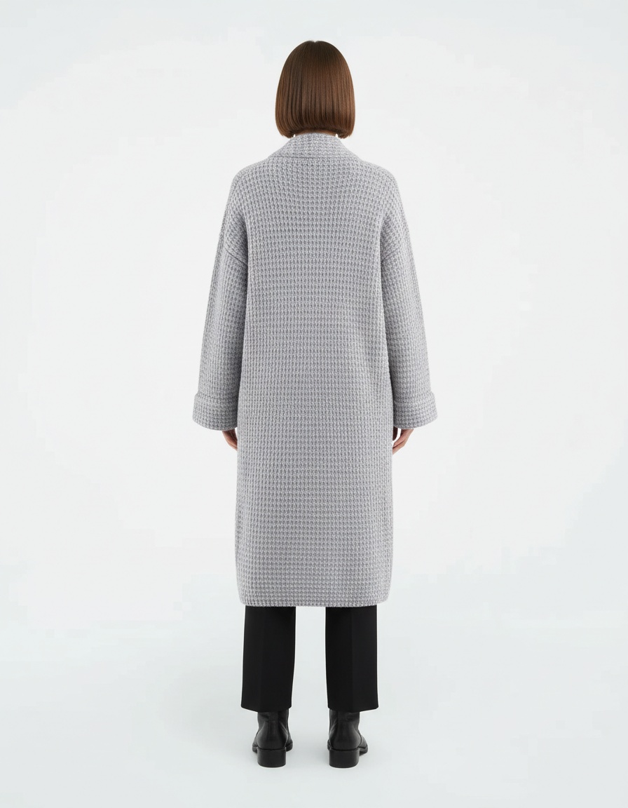 Cardigan lungo in maglia, casual chic KUN-00028