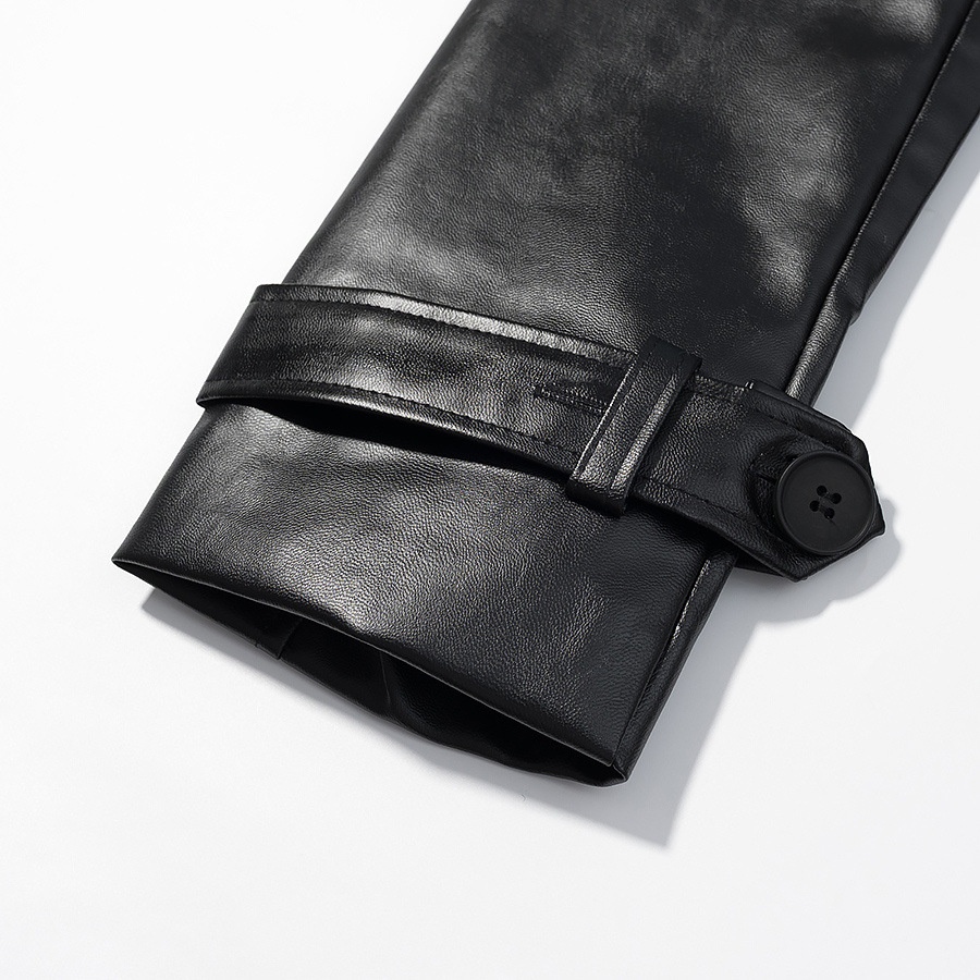 Trench lungo in similpelle - Elegante capospalla casual KUN-00029