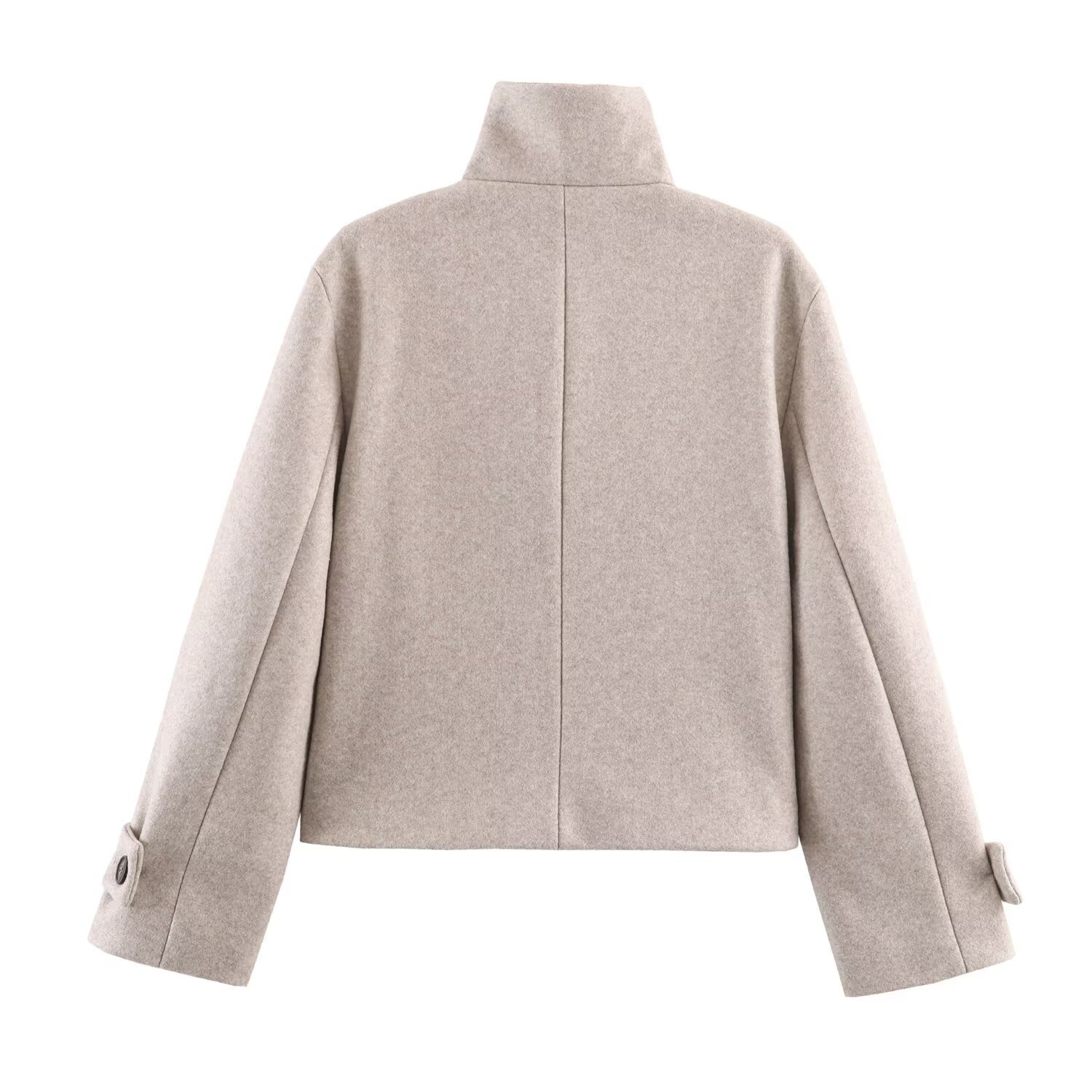 Elegante cappotto corto da donna con collo alto - Stile europeo e americano KUN-00032