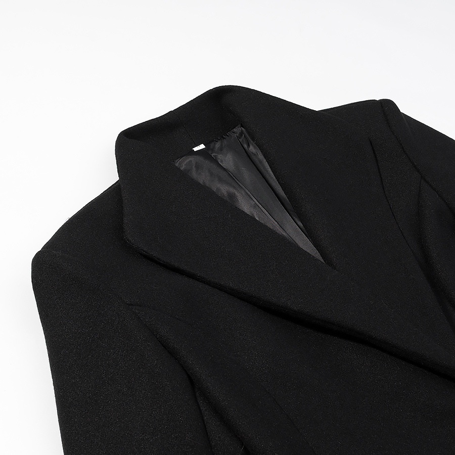 Cappotto lungo da donna in lana - Elegante cappotto casual KUN-00037