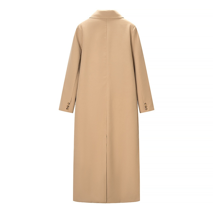 Cappotto lungo da donna, classico ed elegante, capospalla KUN-00039