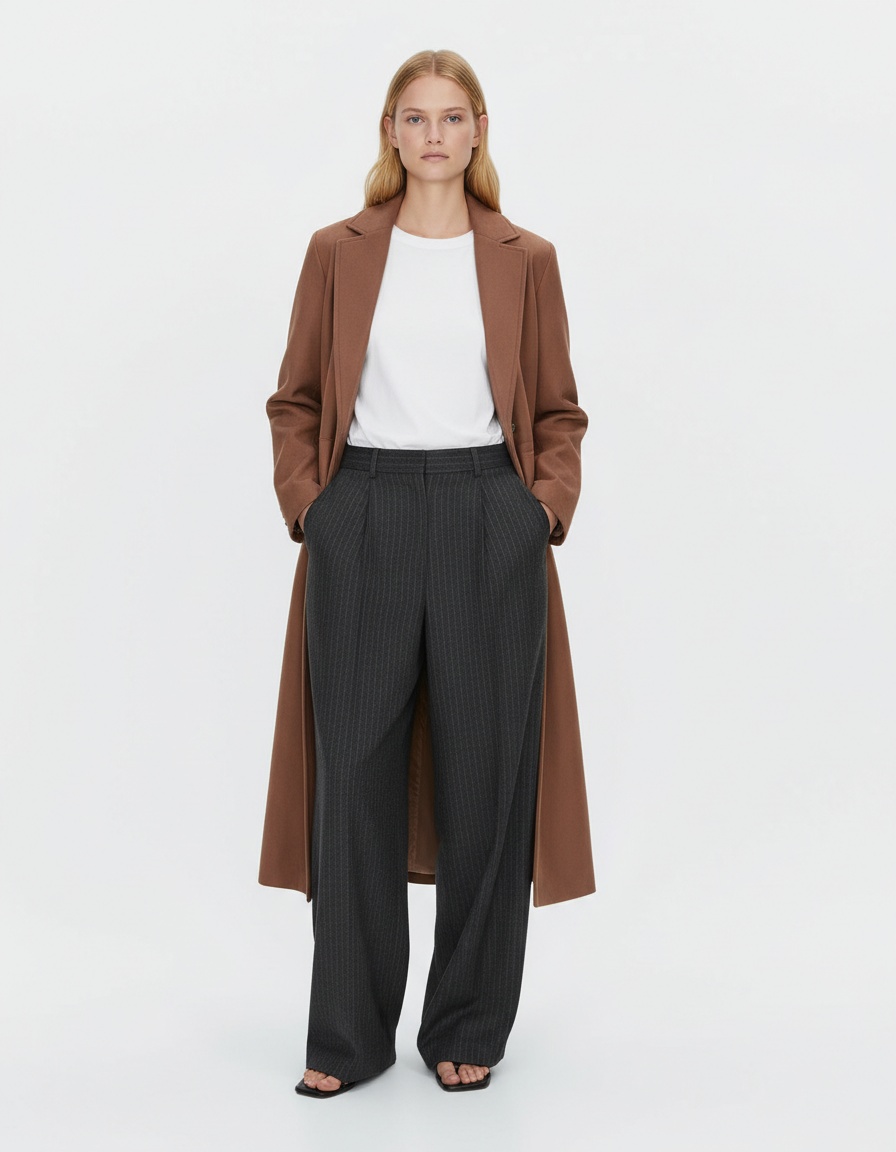 Trench coat in finta pelle scamosciata - Elegante e versatile KUN-00042