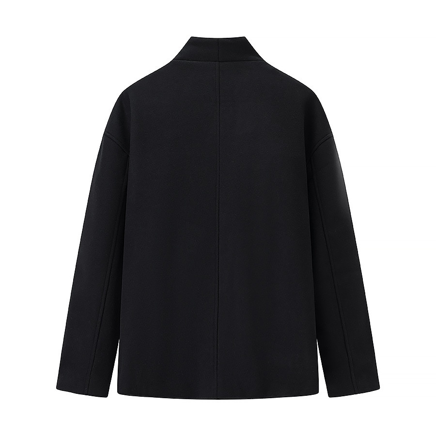 Cappotto in misto lana - Elegante cappotto doppiopetto da donna KUN-00043