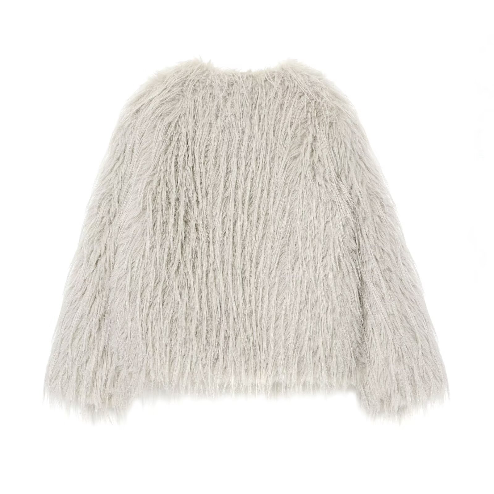 Cappotto in pelliccia sintetica da donna, capospalla alla moda KUN-00052