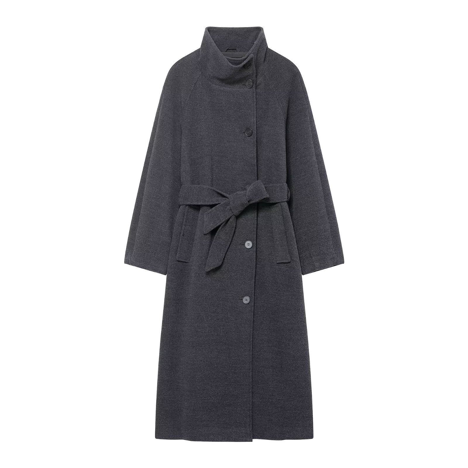 Cappotto trench da donna con cintura - Elegante cappotto casual KUN-00054