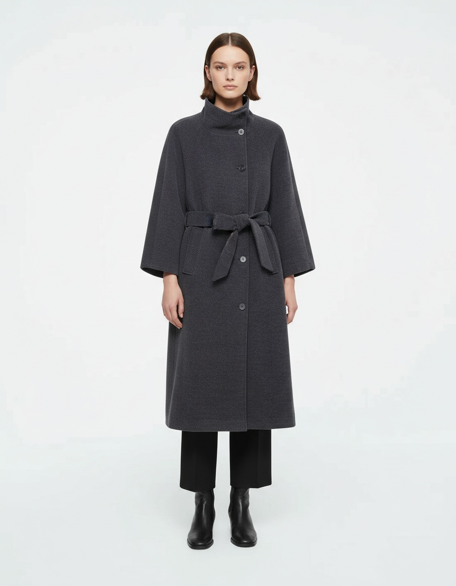 Cappotto trench da donna con cintura - Elegante cappotto casual KUN-00054