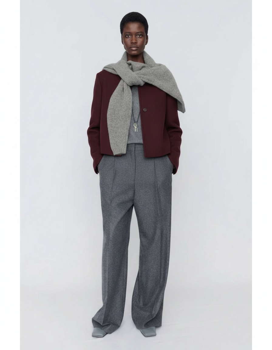 Giacca corta in similpelle - Elegante, morbida e classica KUN-00009