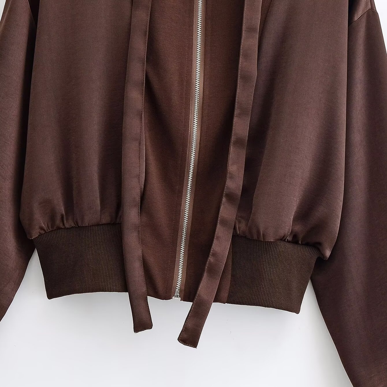 Giacca patchwork con cappuccio da donna - Elegante capospalla casual KUN-00049