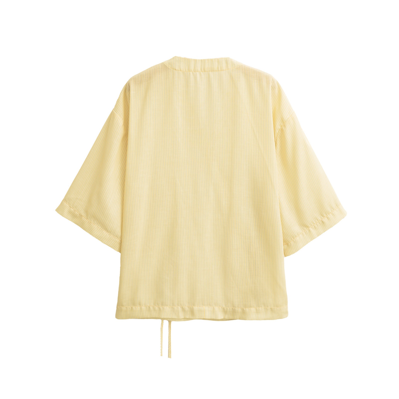 Cardigan kimono a righe con fiocco KUN-00063