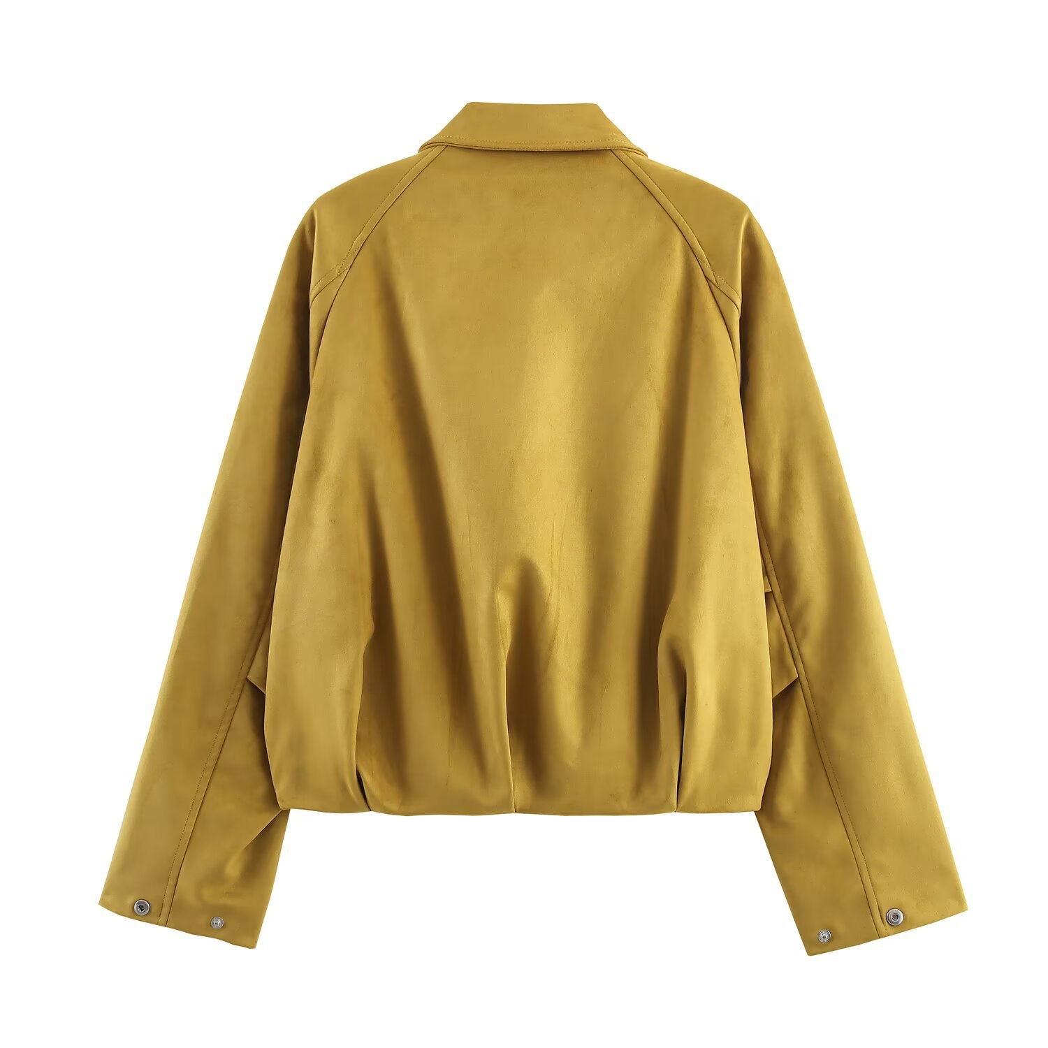 Giacca bomber in finta pelle scamosciata - Modello aviatore da donna KUN-00069