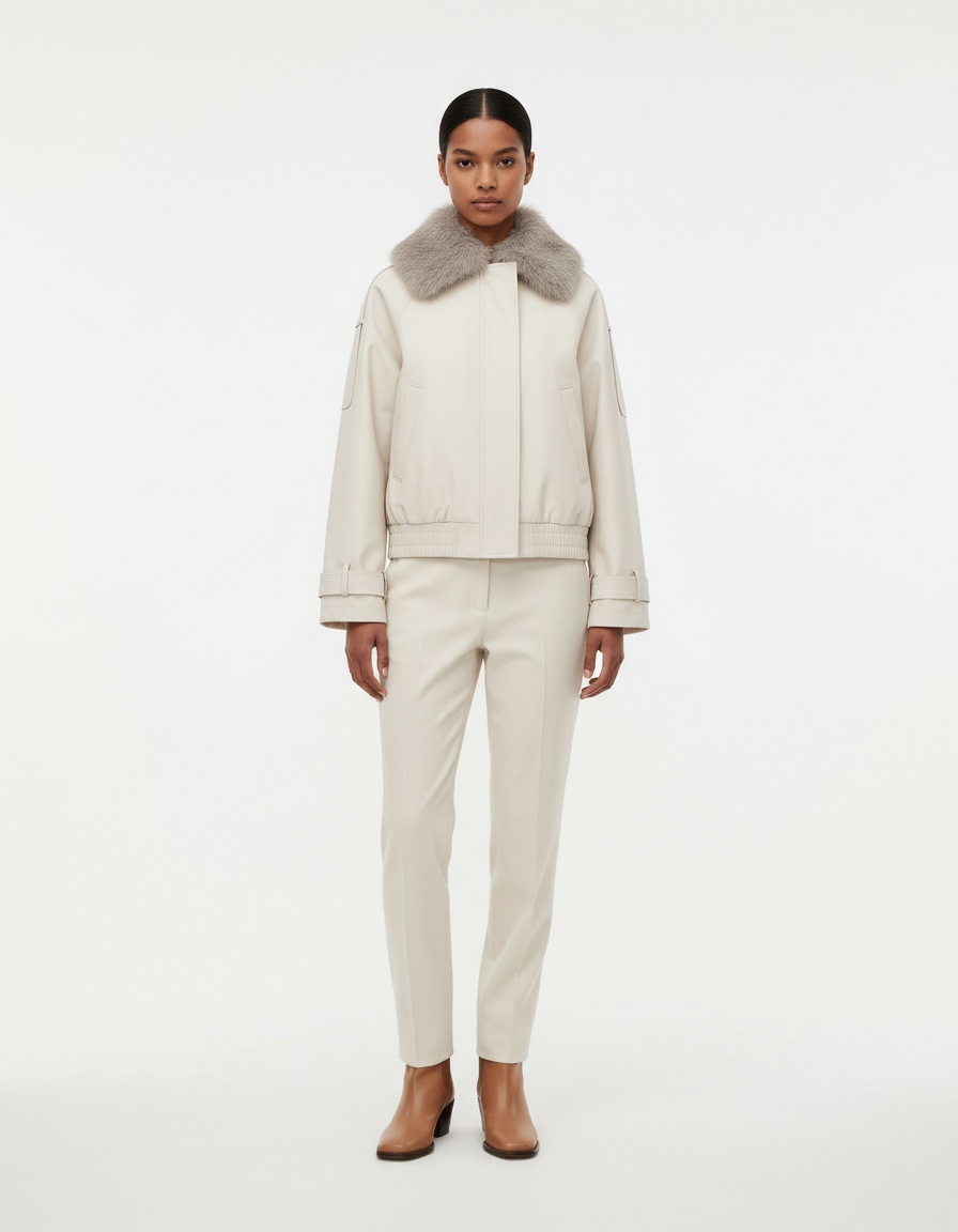 Giacca a vento corta - Elegante giacca casual impermeabile KUN-00074